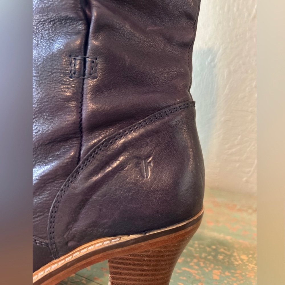 Frye Leather Boots /Dark Brown/ Size 10 - Picture 7 of 12